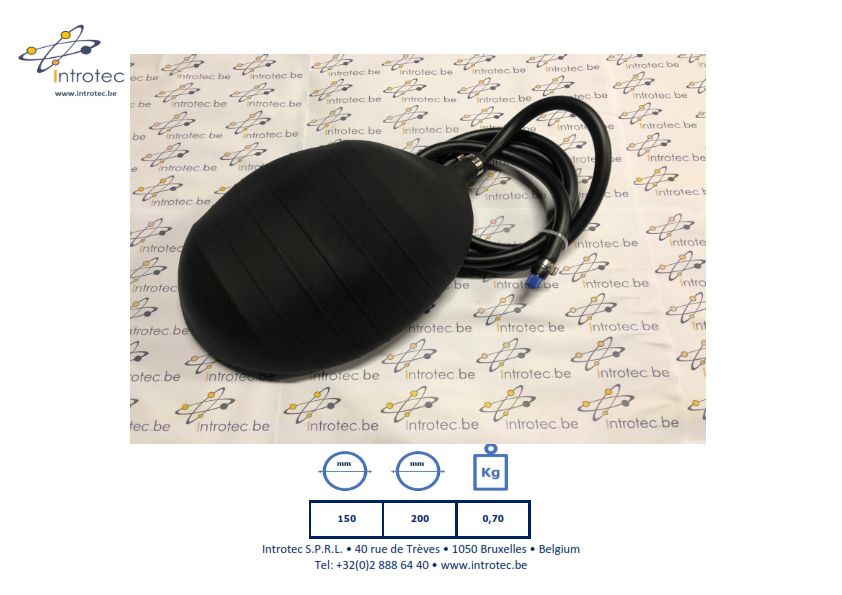 OB/PVC-150 Obturateur en Pvc Palloni otturatori in Pvc Obturador de tubería de PVC Buisafsluiter in Pvc Opblaasbare buisafluiter