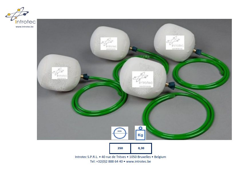 OB-T-250 Obturateur en Toile Otturatori sferici in tela Rioolafsluitblaas canvas Obturador de tubería inflable de tela