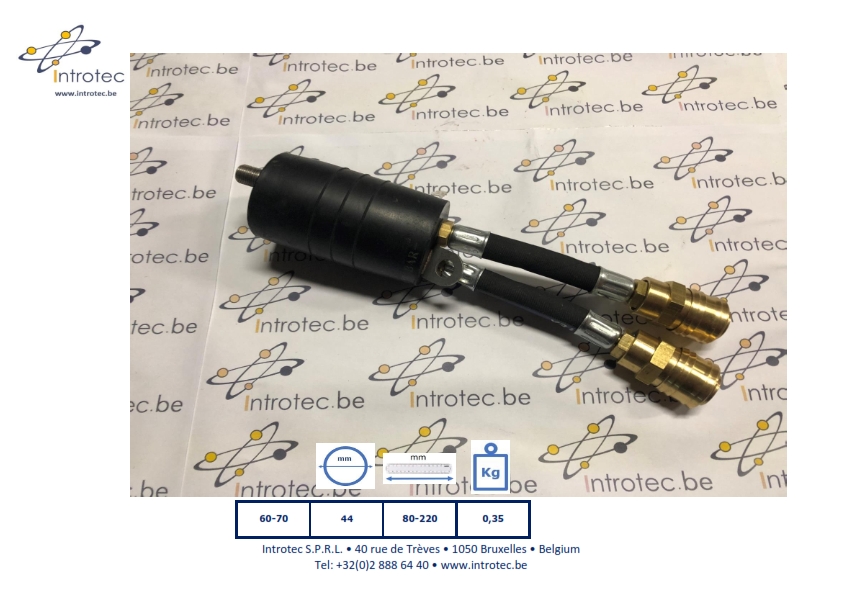 OB-BP-60-70 Obturateur de canalisation by-pass traversant Palloni otturatori per condotte bypass Balon obturador by-pass Rioolafsluiter bypass